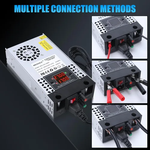 Vista 5 de Actualización ajustable (0-30V 0-17A) 500W DC Fuente de alimentación conmutada AC-DC Transformador con botones ajustablesSistema de sensor