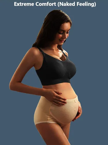 Vista 3 de iloveSIA Paquete de 3 brasier de lactancia sin costuras para mujer