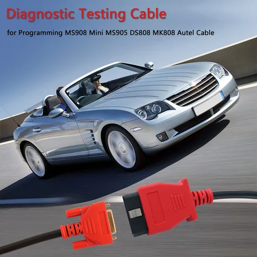Vista 5 de Cable de prueba principal para programar Autel MaxiSys MS908P Cable Connector - Cable de prueba de diagnóstico de 16 pines OBD2