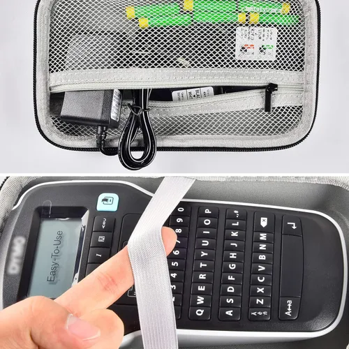 Vista 5 de Boobowl Estuche para etiquetadora para cintas DYMO LabelManager 160 y D1