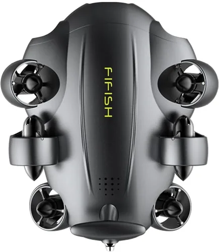 Vista 4 de FIFISH V6 Expert V6E M100A Drone submarino ROV con brazo robótico y estuche industrial