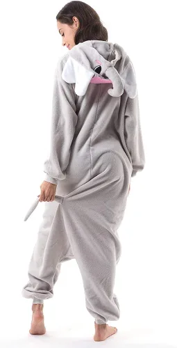 Vista 4 de Beauty Shine Disfraz unisex de dibujos animados para adultos Halloween Navidad pijamas de peluche para cosplay