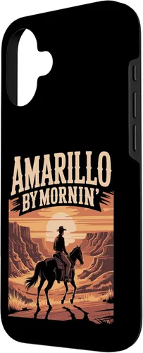 Vista 2 de Western Cowboy Amarillo by Mornin Folk Country Music Case for iPhone 16