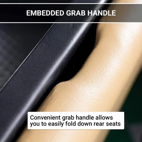 Vista 6 de MODZ Flip4 - Kit de asiento trasero para carrito de golf compatible con modelos Yamaha G14 - G22, color marrón