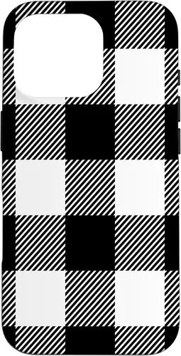 Vista 20 de Buffalo Plaid Black White Phone Case for iPhone 17
