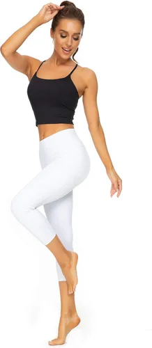 Vista 5 de Kcutteyg Pantalones de yoga para mujer con bolsillos, leggings de cintura alta, para entrenamiento, deportes, correr, pantalones deportivos