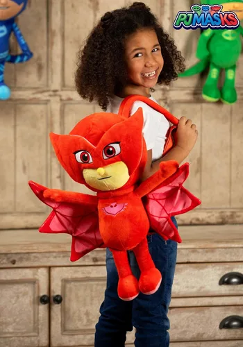 Vista 2 de PJ Masks Owlette Hero - Mochila de felpa, Rojo