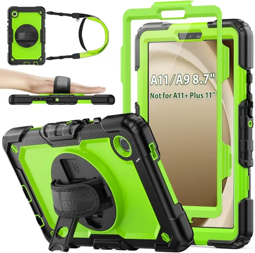 Vista 34 de SEYMAC stock Funda para Samsung Galaxy Tab A8 de 10.5 pulgadas, funda de protección contra caídas de cuerpo completo con protector de pantalla