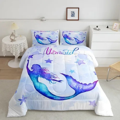 Vista 44 de Castle Fairy - Juego de funda de edredón con bandera estadounidense tamaño King, ropa de cama para niñas y adolescentes, funda de edredón con Multi