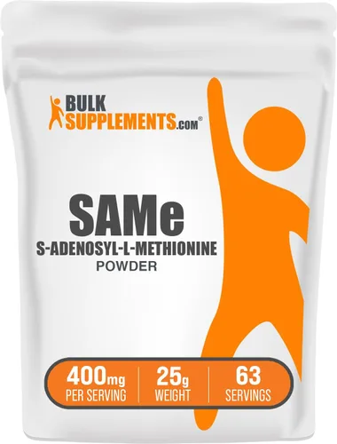 Vista 6 de BulkSupplements Same Powder - S-adenosil-L-metionina, suplemento SAM-e - para la salud de las articulaciones, sin gluten - SAM-e 400 mg por