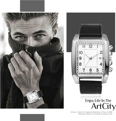 Vista 5 de Avaner Reloj cuadrado para hombre