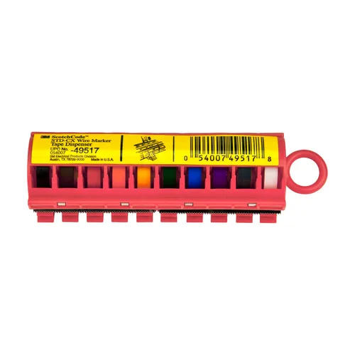 Vista 13 de 3M ScotchCode Dispensador de cinta de marcador de alambre con cinta STD-0-9, incluye 1 cada uno de 0 a 9 rollos numerados
