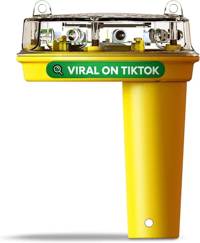 Vista 8 de Fox Lights Night Predator - Luz de control disuasorio con LED intermitentes, repelente de animales, protector de protección para bandadas, jardín
