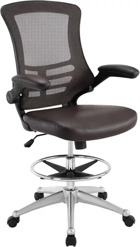 Vista 6 de Modway Attainment silla para mesa de dibujo, Negro