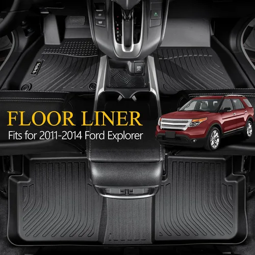 Vista 262 de Tapetes de piso para todo clima y forro de carga con respaldo para Chevrolet Suburban de 7 asientos 2021-2025 / GMC Yukon XL de 7 asientos