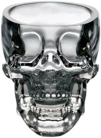 Vista 10 de Tvoip 2 vasos para cocina y comedor, vasos de estilo antiguo, vaso de calavera para servir bebidas mixtas de whisky escocés (2)