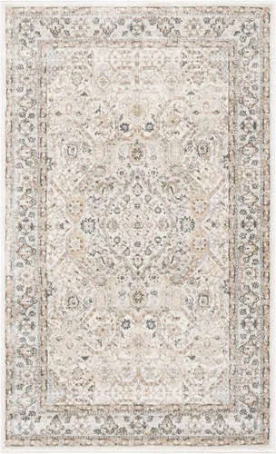 Vista 9 de SAFAVIEH - Colección Isabella, alfombra decorativa - 2'2" x 5', azul y crema, diseño oriental, no desprende pelusa y fácil cuidado, ideal para áreas