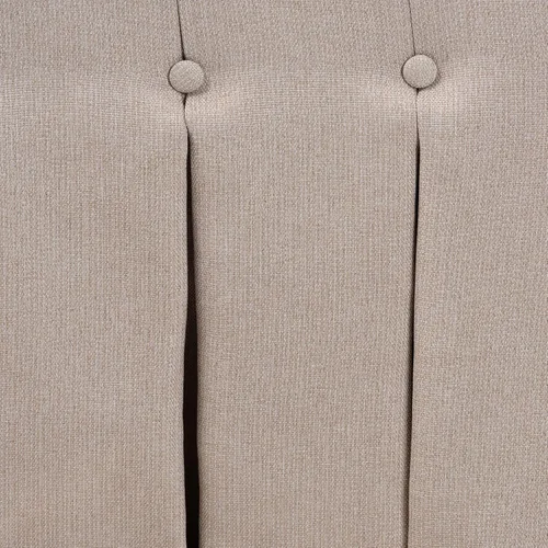 Vista 4 de Baxton Studio Meyer - Juego de banco de comedor de tela de 2 piezas, color beige Beige/Negro