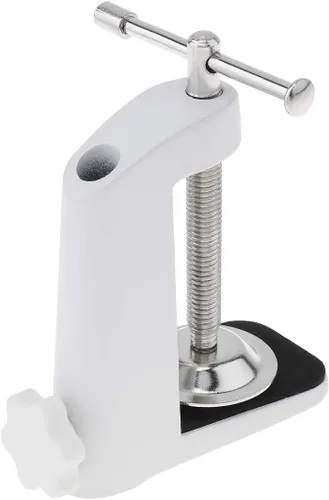 Vista 4 de RTNLIT Abrazadera universal de montaje de mesa en forma de C para micrófono, brazo de tijera, soporte de brazo de tijera con tornillo