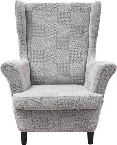 Vista 9 de HZDHCLH Fundas para silla de ala de 2 piezas, fundas de silla de ala de elastano elásticas para sillón del salón, fundas lavables para sofá