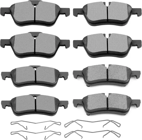 Vista 11 de SCITOO - Juego de pastillas de freno de cerámica, 8 pastillas de freno para BMW 740i 1995, 1997-2001, BMW 740i, 1995-2001 para BMW 740iL, 2000-2003