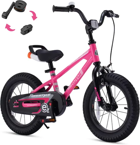Vista 32 de RoyalBaby EZ Kids Bike 12 14 16 18 20 Inch Balance Pedal 2-in-1 Training Bicycle Boys Girls Ages 3 to 12 Years Easy Learn for Beginners