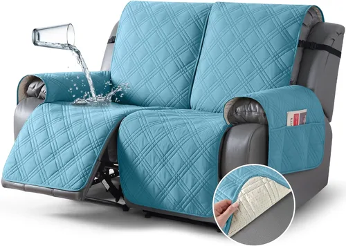 Vista 39 de TAOCOCO Fundas para Sillón de Dos Plazas Reclinable 100% Impermeables, Fundas Divididas para Loveseat Reclinable, Funda Antideslizante para Sofá
