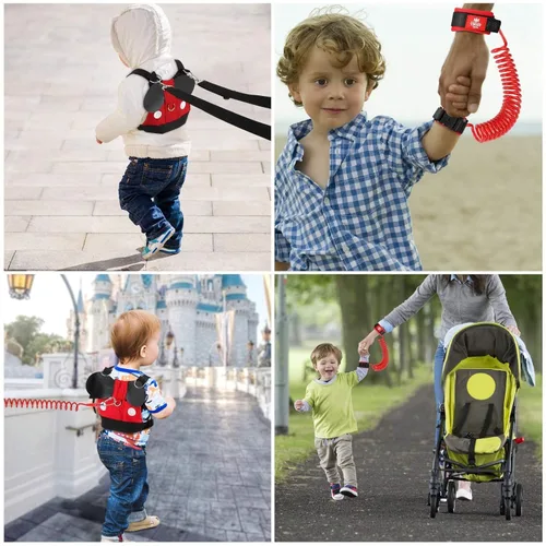 Vista 8 de Lehoo Castle Correa para caminar para niños pequeños + diseño de bloqueo de llave antipérdida de muñeca, correa de bebé 3 en 1 para niños pequeños