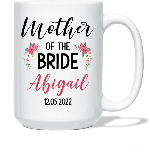 Vista 19 de Taza personalizada para la tía de la novia, taza de tía novia, regalo de boda para tía de la novia, regalo de tía de novia, taza de café de boda