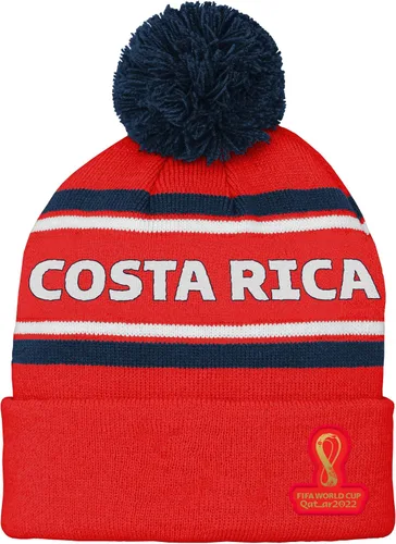 Vista 11 de Outerstuff Sombrero unisex para jóvenes de la Copa Mundial de la FIFA Country Premium Bobble Cuff Pom Hat Borgoña