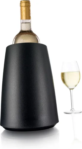 Vista 2 de Vacu Vin Rapid Ice – Enfriador de vino elegante – Negro, negro, Negro