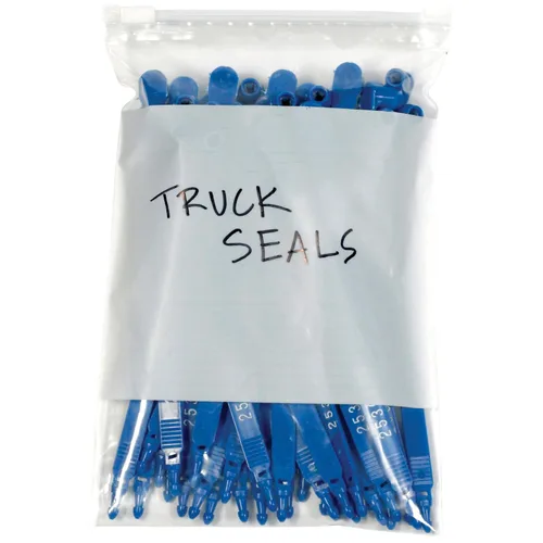 Vista 130 de Aviditi Poly Bolsa con cierre hermético blanco, 10" x 12", Azul, 1000