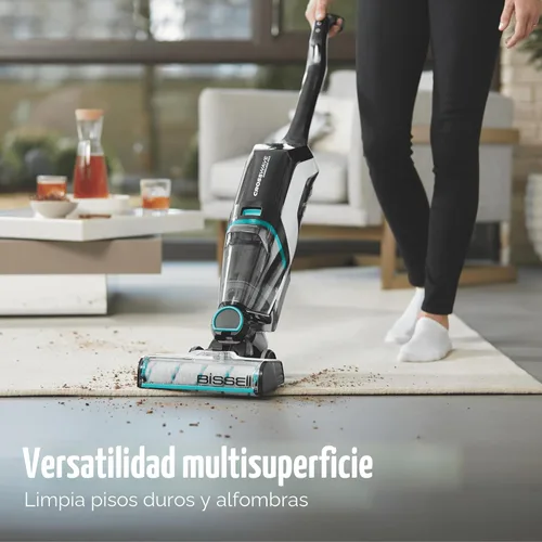 Vista 4 de Bissell CrossWave Cordless Max Aspiradora y Fregona Todo en Uno, Aspira, Friega y Seca, Limpiador para Pisos Duros y Alfombras, Aspiradora