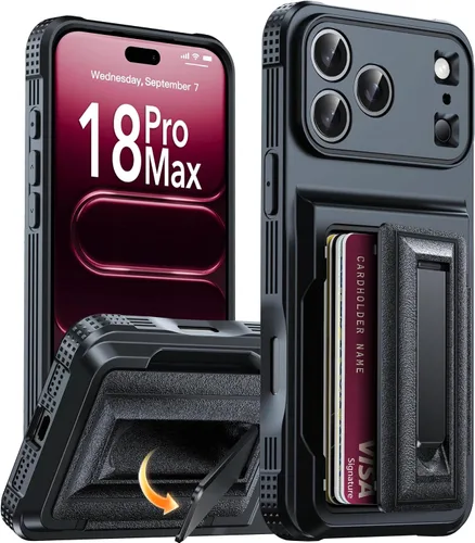 Vista 15 de Oterkin Funda tipo cartera para Google Pixel 11/11 Pro 4-5 tarjetero Negro