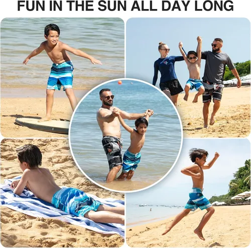 Vista 5 de Kanu Surf - Traje de baño para niño Echo, de secado rápido, UPF 50+