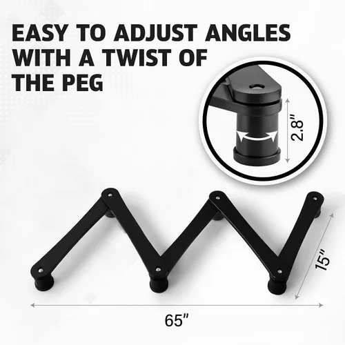 Vista 5 de ACE HOCKEY The Snake Stickhandling Trainer – Adjustable Hockey Training Aid for Puck Control, Quick Hands, Reaction Time & Coordination – Snake 5
