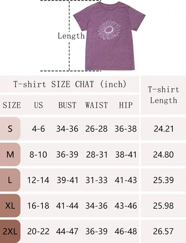 Vista 3 de DEARCASE Camiseta de otoño para mujer, diseño de girasol, holgada, cuello redondo, manga corta, informal, para mujer