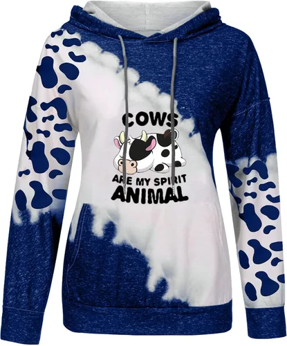 Vista 59 de Sudaderas con capucha para mujer, con cuello de botón, sin botones, con cordón, manga larga, lindas, ropa para adolescentes y niñas