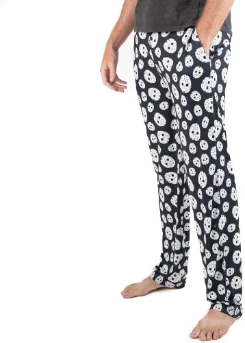 Vista 2 de Friday The 13th Jason Mask AOP - Pantalones de pijama para dormir, Multicolor