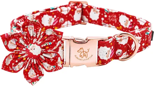 Vista 16 de Elegant little tail Collar de perro de San Patricio con flor, collares de perro con flores, trébol verde, regalo para mascotas, collares ajustables