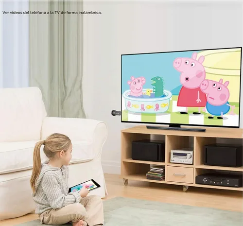Vista 7 de Receptor de pantalla inalámbrico 4K 1080P 5G/2.4G de doble banda, SmartSee WiFi HD, adaptador de espejo fundido para iPhone, Mac, iOS, Android a TV