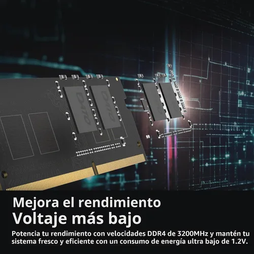 Vista 5 de DATO 8 GB RAM DDR4 3200 MHz PC4-25600 CL22 SODIMM 1.2 V 260 pines no ECC SODIMM Módulo de memoria para portátil Notebook