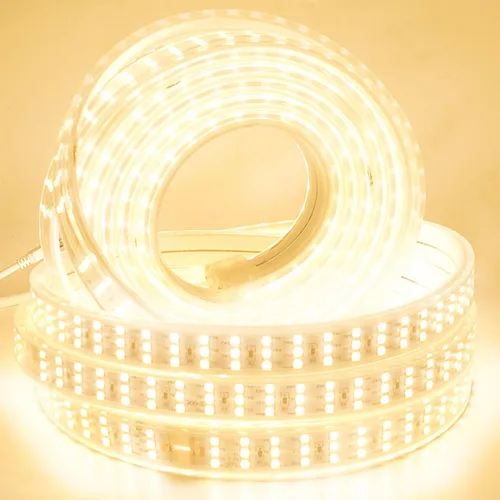 Vista 3 de SUYOOULIN Tira de luces LED, AC110V-130V Waterpoof IP68 3.3 pies/3.3 ft superbrillante, 7000 lúmenes, 2835, 264 LEDs/m, tira de luces LED flexibles