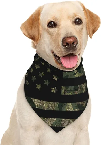 Vista 17 de Textura de madera bandera cubana perro bandana bufanda triángulo baberos accesorios mascotas gato pañuelo