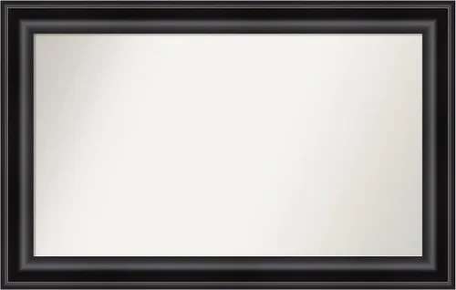 Vista 293 de Amanti Art Espejo personalizado, espejo de baño negro puente, espejo de pared o espejo de tocador de baño sobre el fregadero (26 x 26 pulgadas)