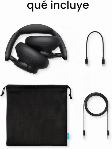 Vista 7 de Soundcore by Anker Q31i, auriculares adaptativos con cancelación de ruido Negro Absoluto