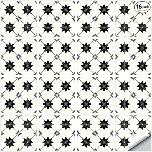Vista 13 de 16 calcomanías decorativas estilo mandala, 6 x 6 pulgadas (DS-01-L)