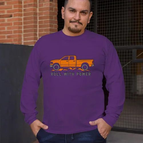 Vista 88 de Tee Hunt Camisetas gráficas y camisetas sin mangas para hombre Roll with Power Pickup Truck