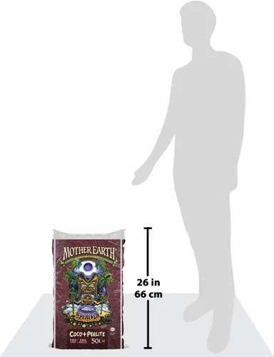 Vista 4 de Mother Earth - Mezcla de coco + perlita, medios de cultivo para jardinería en interiores y exteriores, 1.8 pies cúbicos
