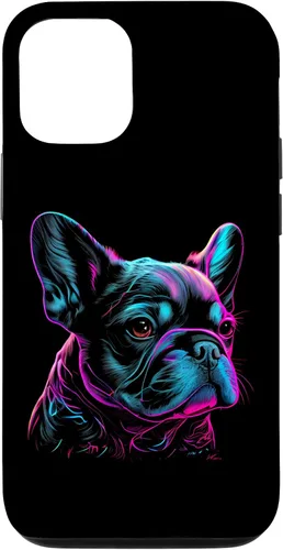 Vista 28 de French Bulldog Retro Design Case for iPhone 17